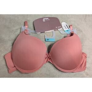 Secret Treasures Push‎ up 34 B 34B Bra Pink Underwire New Tags Smooth Padded
